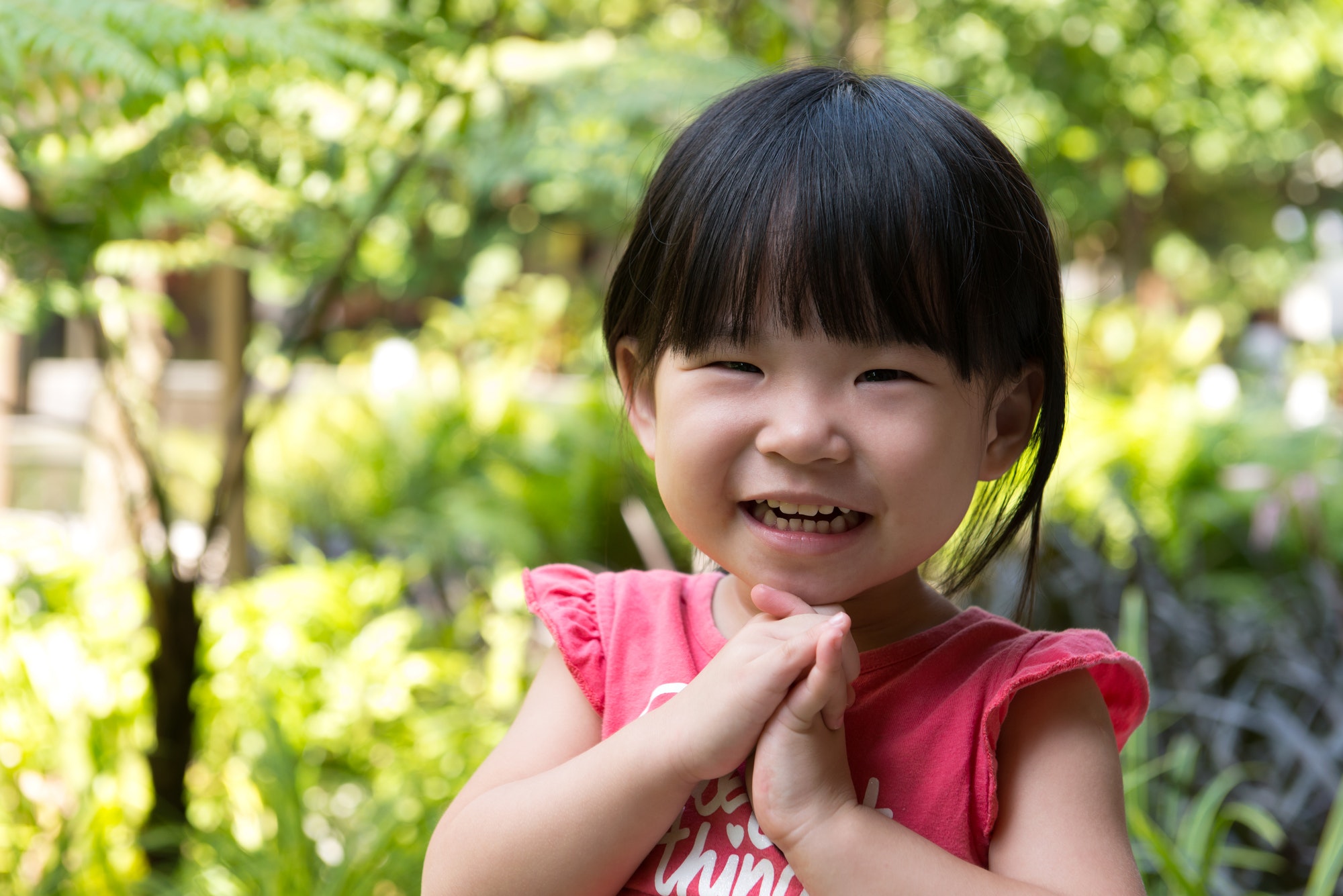Portrait of beautiful asian child